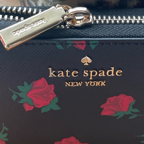 Kate Spade Madison Ross Toss Rose Printed Large Continental Wallet; NWT - Picture 2 of 15